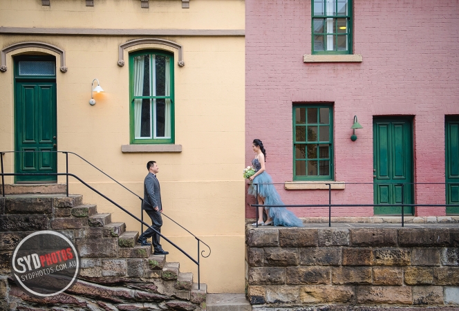 The Rocks Back Street Pre Wedding Photoshoot Sydney